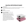 Saltea  Baby 4BrandsDream, 160x70x14, spuma poliuretanica high resilience, hipoalergenic, husa cu fibre de  Bambus detasabila, fermitate foarte mediu spre ridicata.