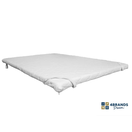 Topper Saltea Cotton Feeling, 4BrandsDream, 200x90x5, spuma memorie, hipoalergenic, husa 68% Bumbac si 32% poliester, fermitate moale.