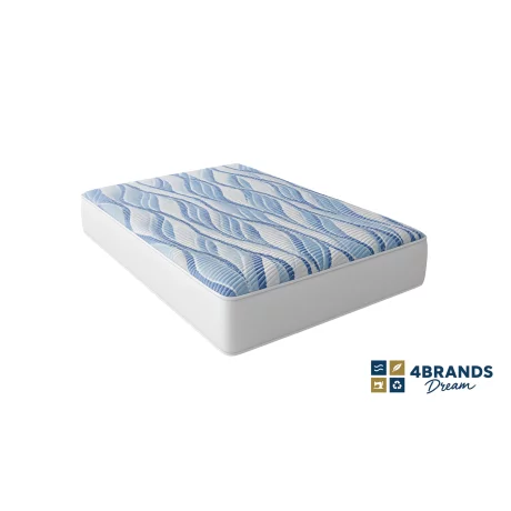 SALTEA HIBRID SUPERORTOPEDICA MEMORYR55 200X90X26 4BrandsDream, 3 straturi de spuma poliuretanica cu memorie si r elastic, husa Ocean detasabila, fermitate medie spre tare